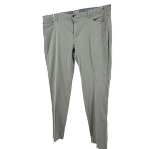 Peter Millar Pants Mens 44 Grey 5-Pocket Straight Cotton Stretch ME0B39 Golf
